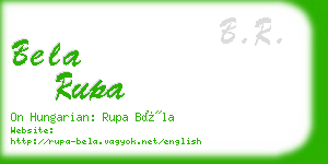 bela rupa business card